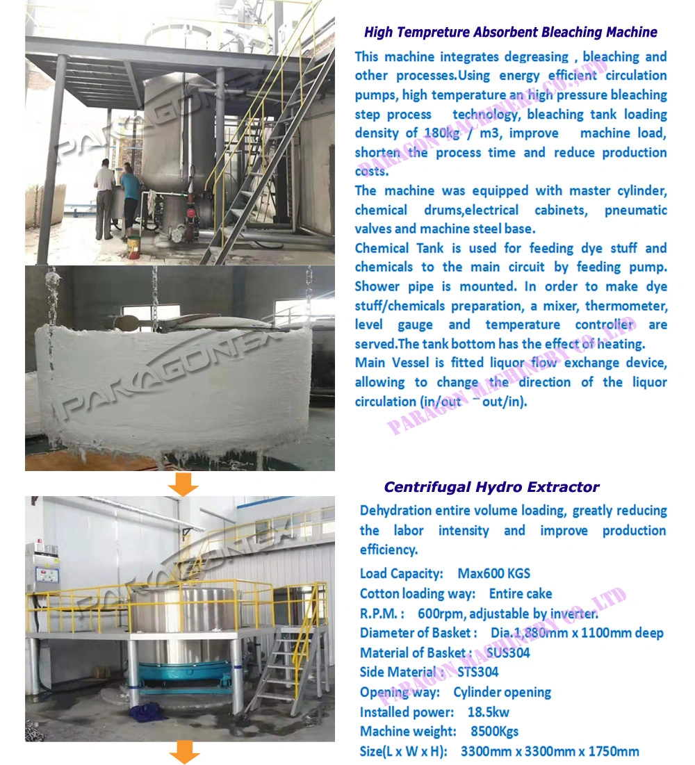 High Temperature High Press Jet Overflow Dyeing Machine for Loose Fiber